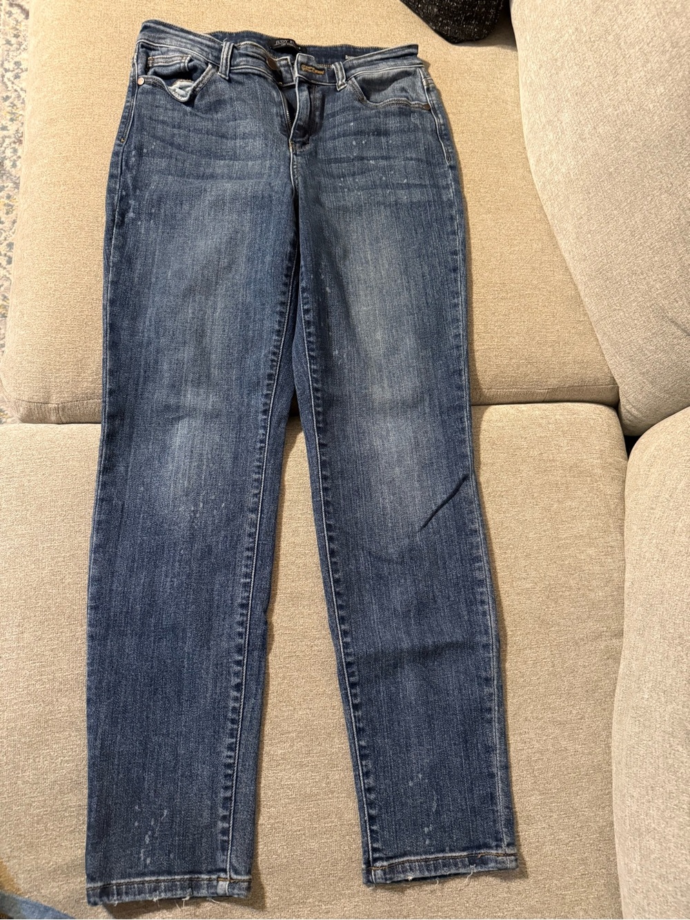 Judy Blue Dark Indigo Straight-Leg Jeans